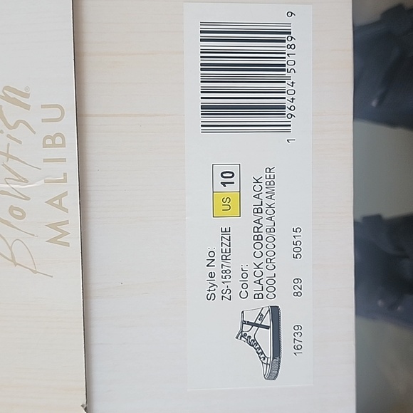 Blowfish Malibu Rezzie Black Shoes 10 - Picture 8 of 8